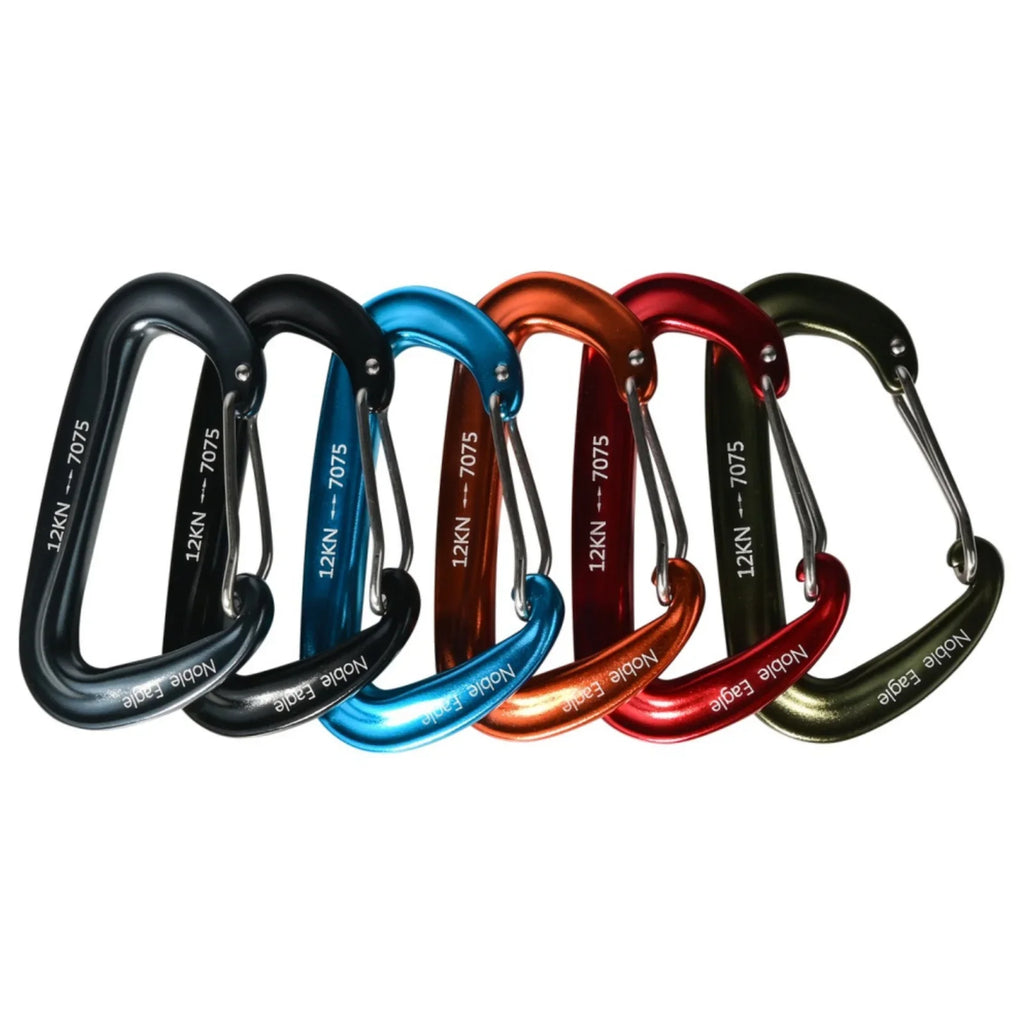 6PCS D-Shaped carabiners for accesories