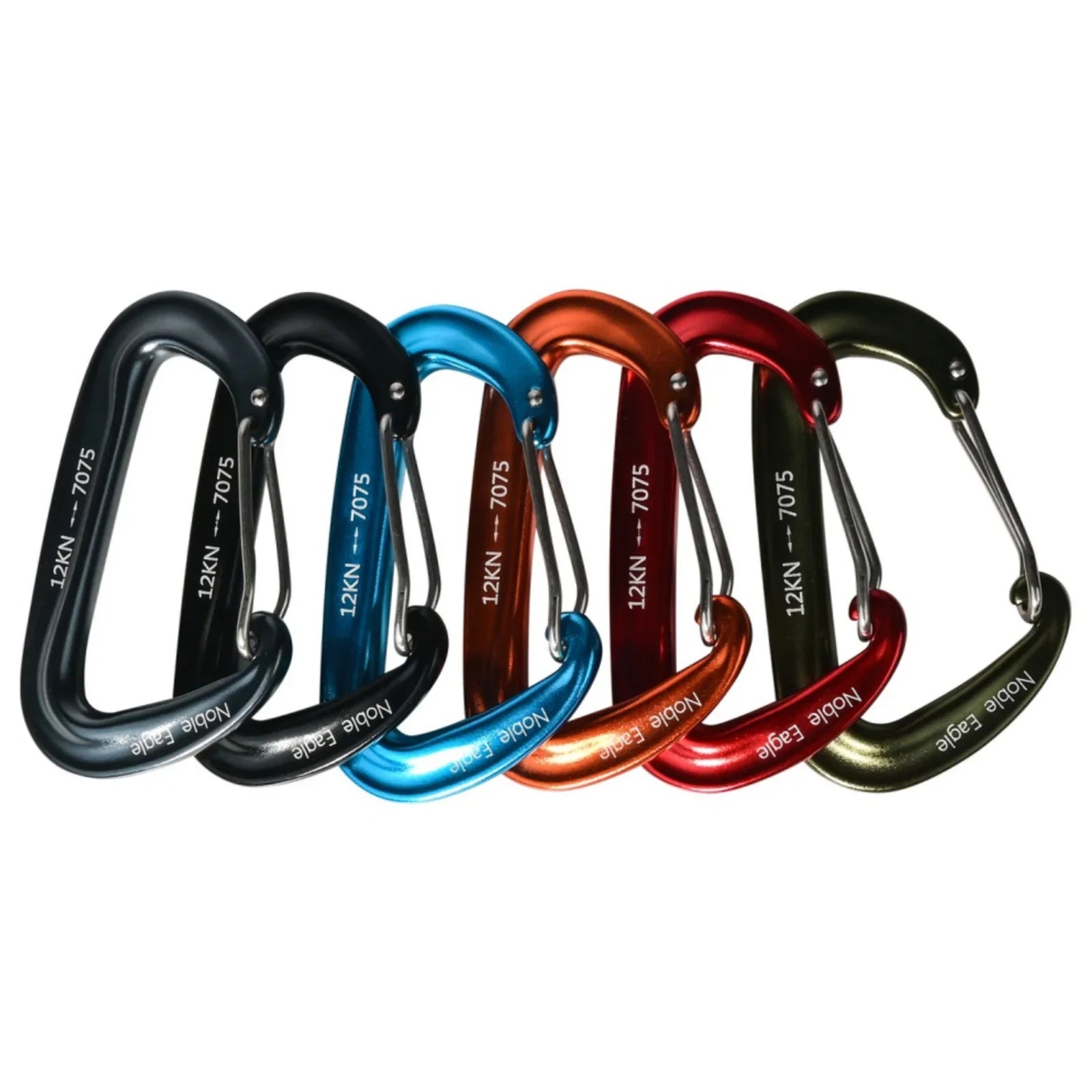 6PCS D-Shaped carabiners for accesories